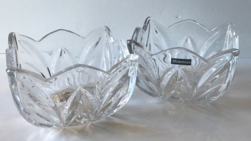 Photo 4 of SHANNON CRYSTAL BOWLS AND VASE