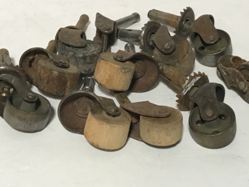 Photo 2 of ANTIQUE CASTER WHEELS