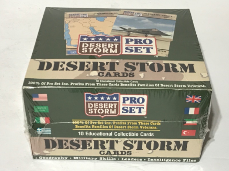 Photo 1 of NOS DESERT STORM PRO SET COLLECTABLE CARDS