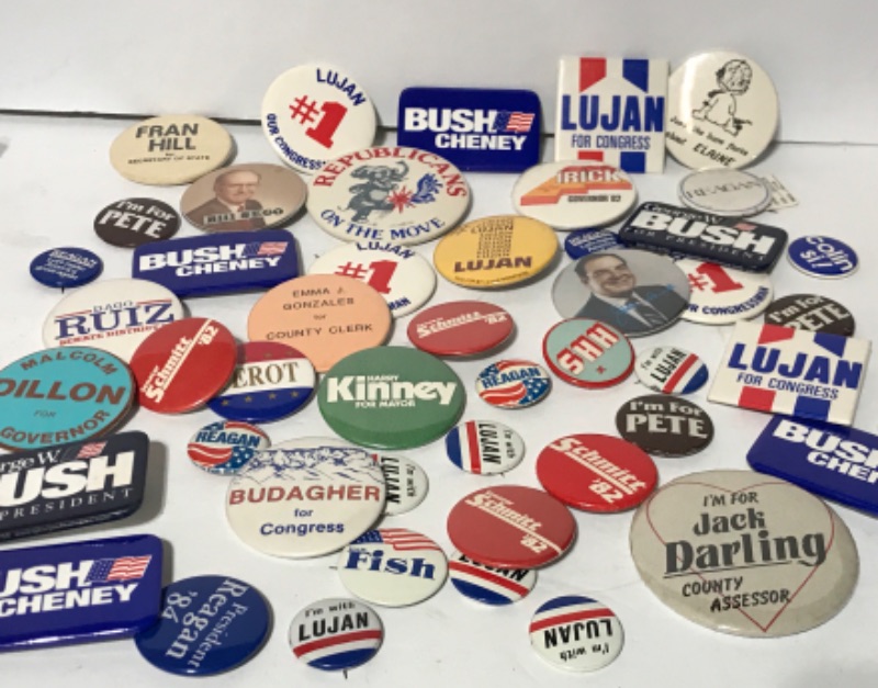 Photo 1 of VINTAGE POLITICAL PINS