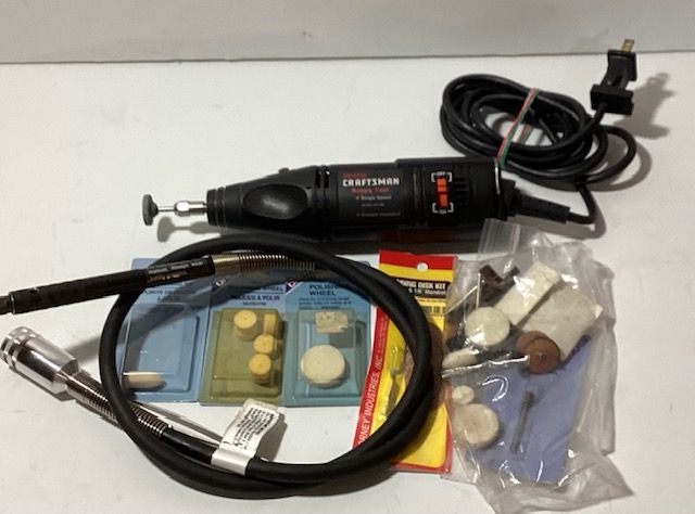 Photo 1 of CRAFTMANS ROTARY TOOL w/ SUPPLIES
