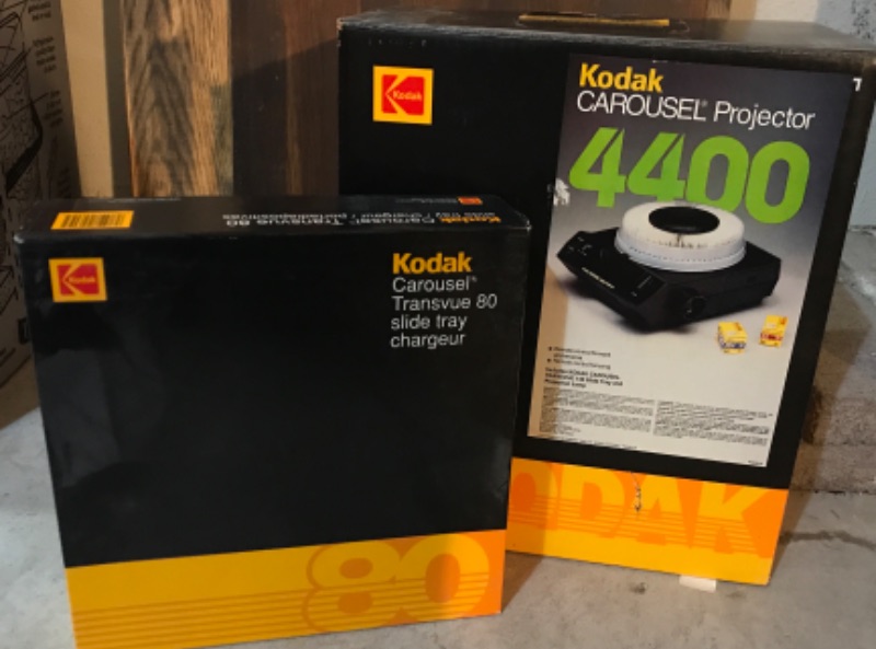 Photo 1 of KODAK CAROUSEL PROJECTOR AND EXTRA SLIDE TRAY