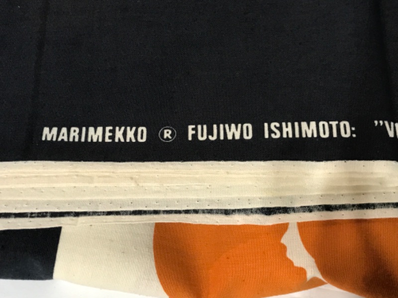 Photo 3 of MARIMEKKO FUJIWO ISHIMOTO; “VILLIRUUSU” 
MARIMEKKO OY 1978 SUOMI-FINDLAND 100% COTTON