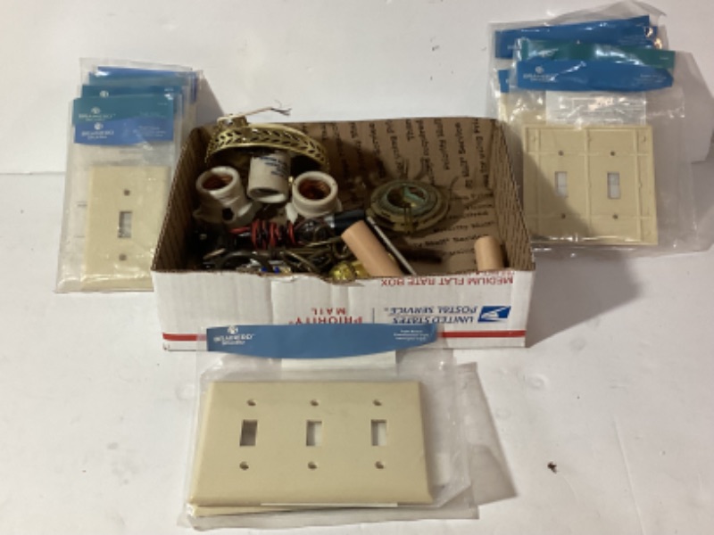 Photo 1 of WALL SWITCH PLATES PORCELAIN LIGHT BULB SOCKETS AND MORE