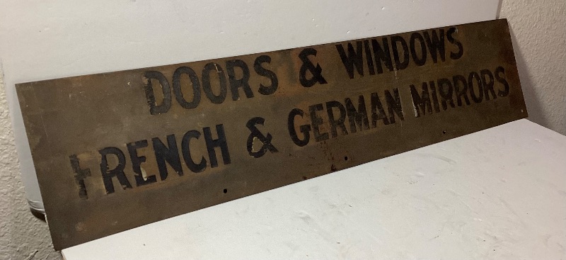 Photo 2 of ANTIQUE METAL SIGN