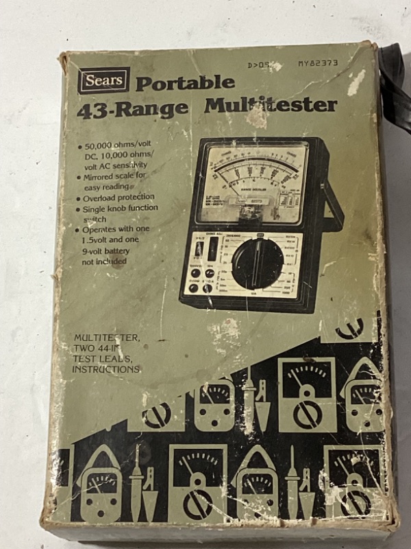 Photo 3 of VINTAGE SEARS PORTABLE 43-TANGE MULTITESTER AND MORE