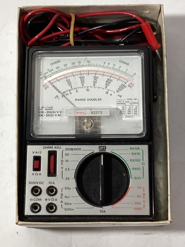 Photo 1 of VINTAGE SEARS PORTABLE 43-TANGE MULTITESTER AND MORE