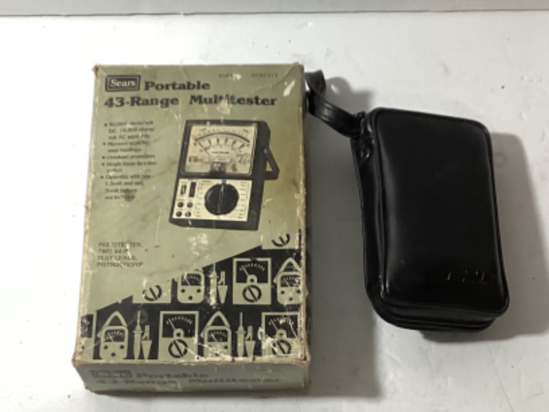 Photo 1 of VINTAGE SEARS PORTABLE 43-TANGE MULTITESTER AND MORE