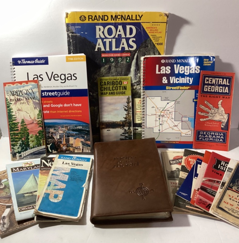 Photo 1 of 1992 RAND MCNALLY ROAD ATLAS LAS VEGAS STREET GUIDE AND MORE