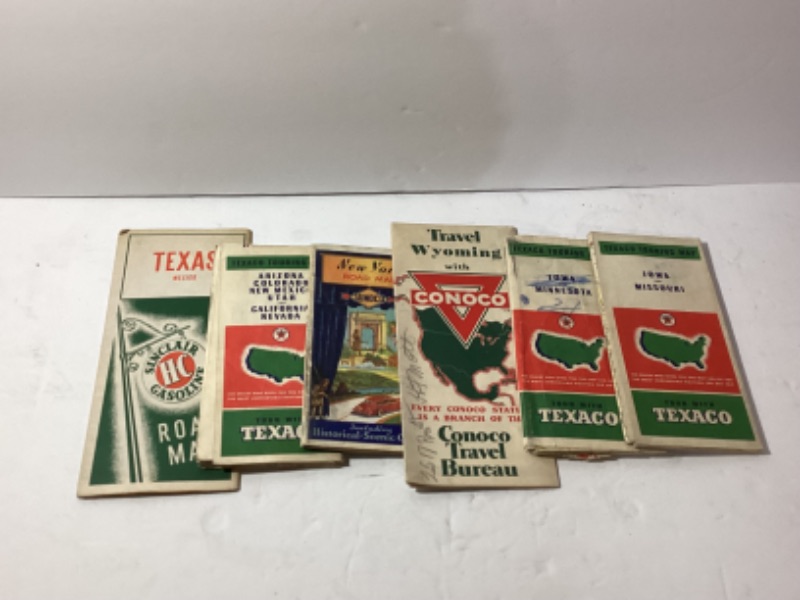 Photo 2 of CONOCO TRAVEL BROCHERS TEXACO ROAD MAPS