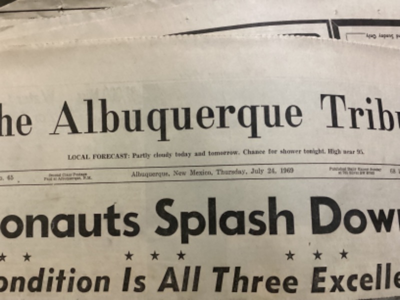 Photo 2 of OLD “THE ALBUQUERQUE TRIBUNE “ NEWSPAPERS