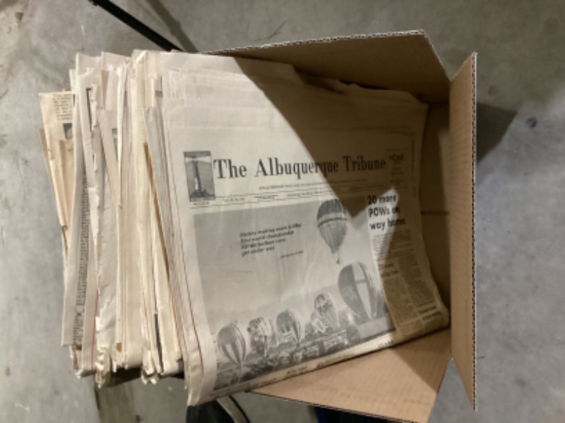 Photo 3 of OLD “THE ALBUQUERQUE TRIBUNE “ NEWSPAPERS