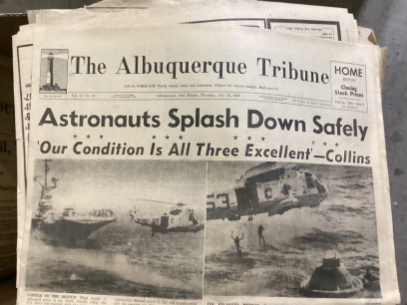 Photo 1 of OLD “THE ALBUQUERQUE TRIBUNE “ NEWSPAPERS