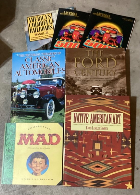 Photo 1 of COLLECTION OF BOOKS “NATIVE AMERICSN ART” “COMPLETELY MAD” “ CLASSIC AMERICAN AUTOMOBILES”