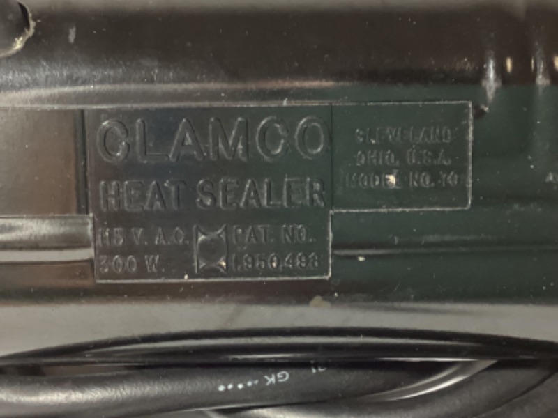 Photo 2 of CLAMCO HEAT SEALER WITH BAGS