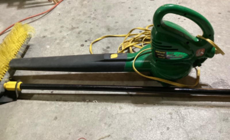 Photo 1 of GREENWORKS BLOWER AND PUSH BROOM