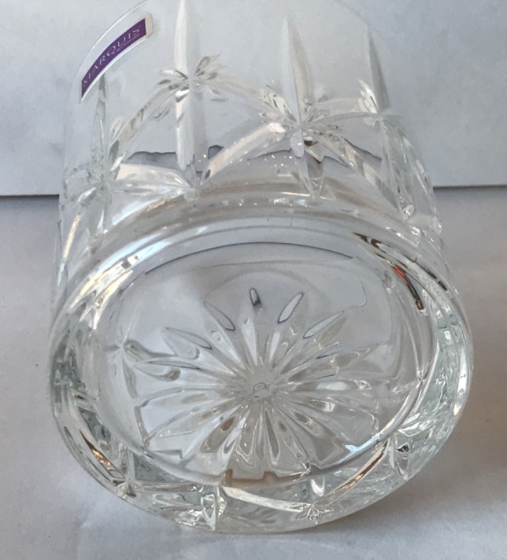 Photo 3 of WATERFORD MARQUIS DOUBLE OLD FASHIONED GLASSES MARKHAM 11 oz SET OF 4 