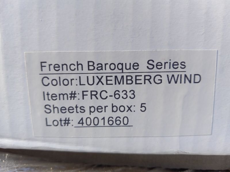 Photo 3 of FRENCH BAROQUE SERIES LUXEMBURG WIND WALL TILE FRC-633 (9 SHEETS) 12” X 12”