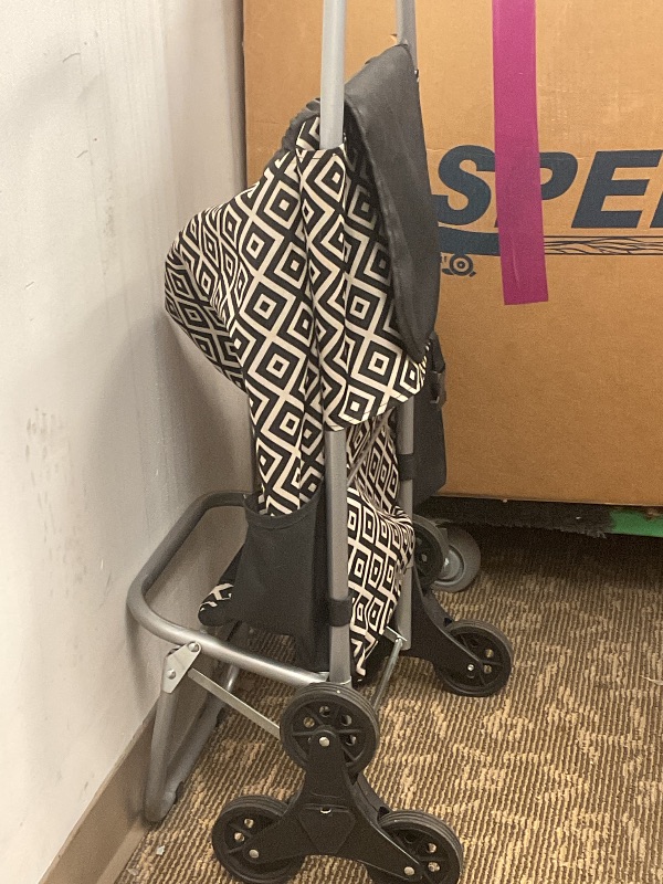 Photo 1 of MOUNT-IT! STAIR CLIMBER SHOPPING CART W BAG, CONVERTS TO TROLLEY CART W 55 LB CAPACITY (BLACK/WHITE)