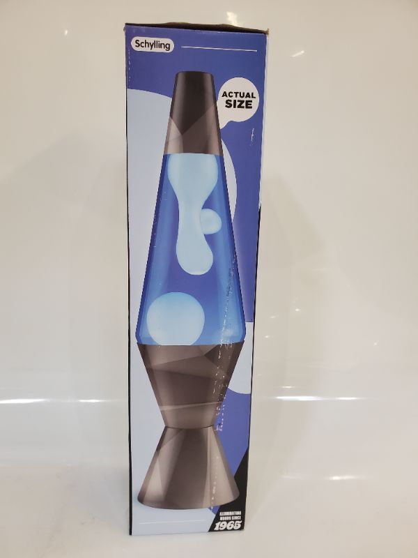 Photo 4 of 14.5 Geometric Monochrome Lava Lamp - LAVA - Blue 