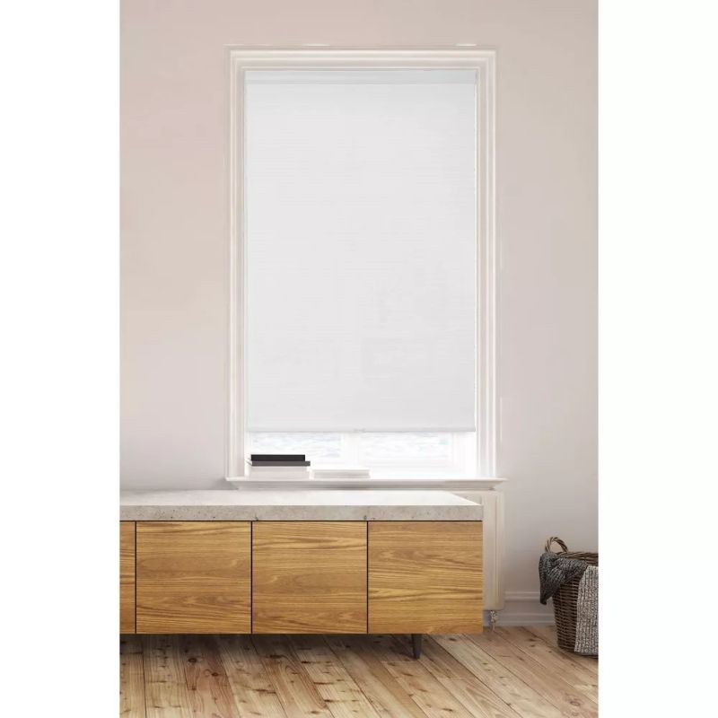 Photo 1 of 1pc Light Filtering Cordless Cellular Window Shade White - Lumi Home Furnishings - 32"W x 72"L