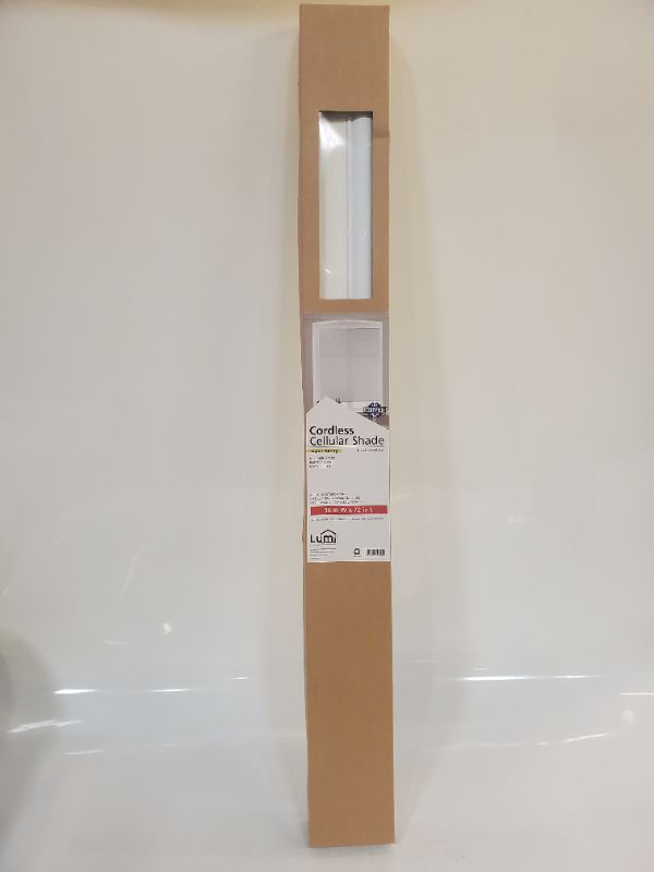 Photo 2 of 1pc Light Filtering Cordless Cellular POSH Shade - Lumi Home Furnishings - 36" x 72" 