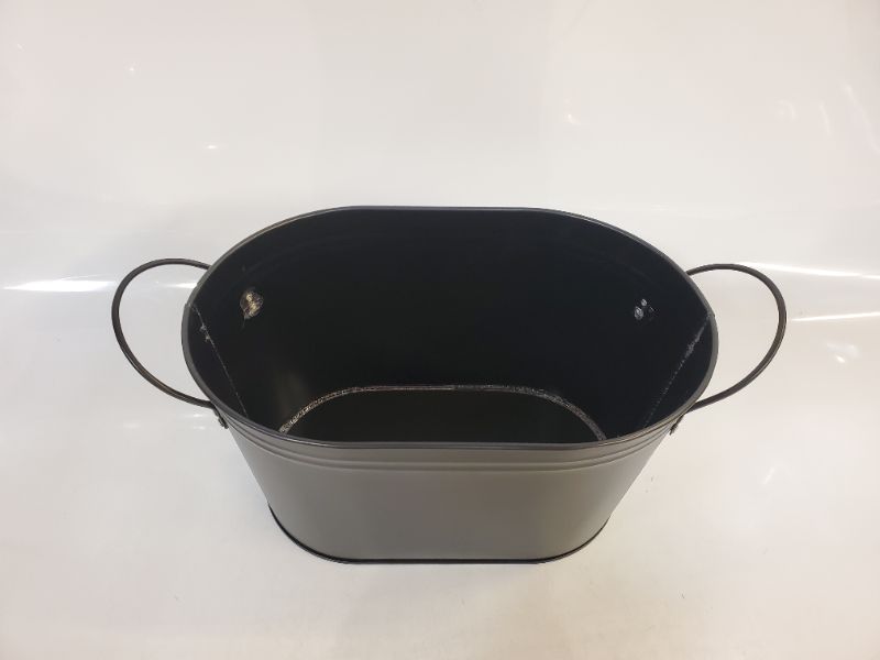 Photo 2 of SMALL METAL BEVERAGE BUCKET - BLACK