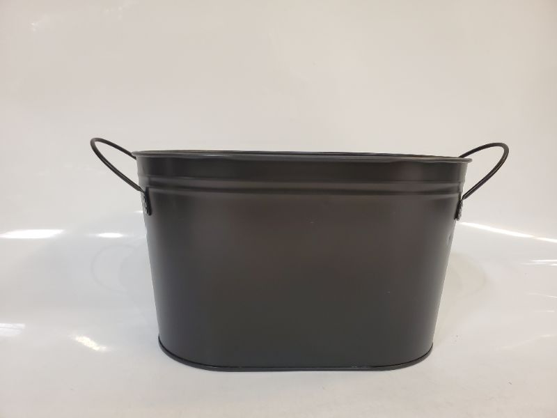 Photo 1 of SMALL METAL BEVERAGE BUCKET - BLACK