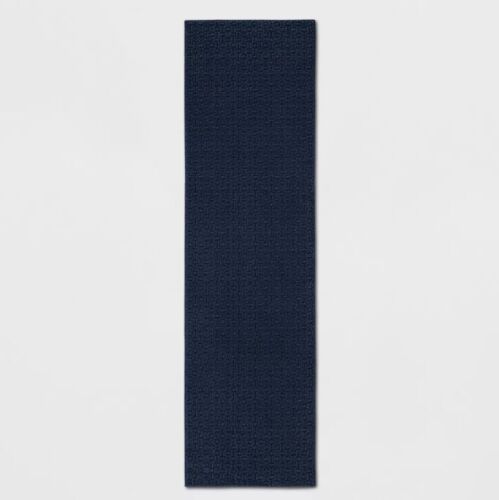Photo 1 of Runner Solid Washable Rug Blue - Made by Design - 2'x7' 