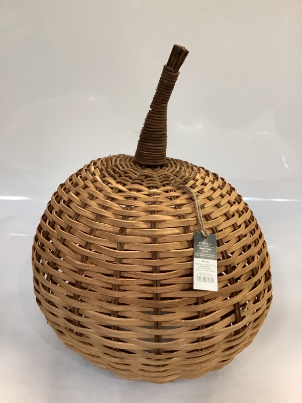 Photo 1 of Threshold - Light Woven Rattan Wicker Pumpkin Fall Decor Farmhouse
