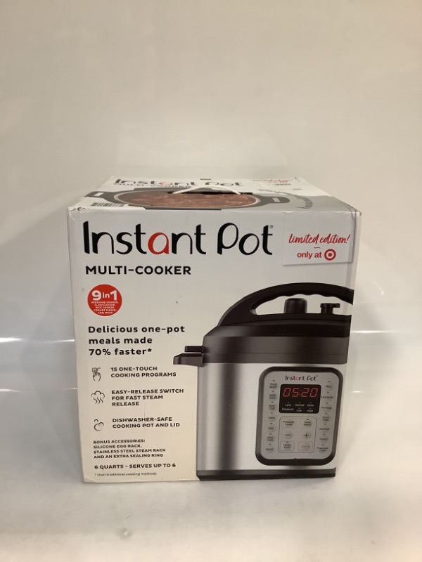 Photo 2 of Instant Pot 6qt 9-in-1 Pressure Cooker Bundle