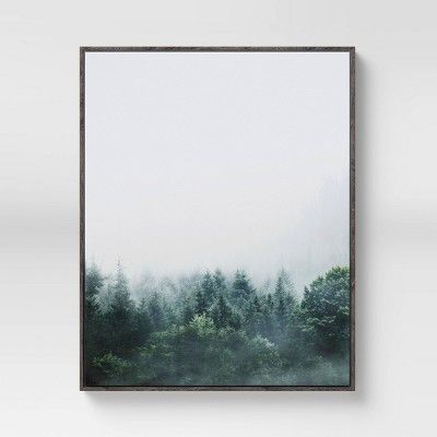 Photo 1 of Mystic Forest Framed Canvas - Threshold - 24" x 30" 