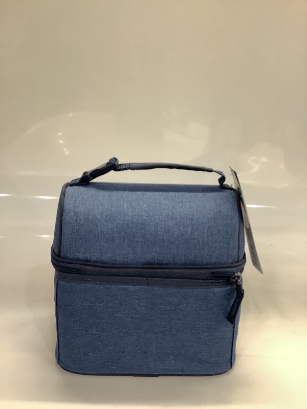Photo 3 of Fulton Bag Co. Dual Compartment Lunch Bag - Bijou Blue