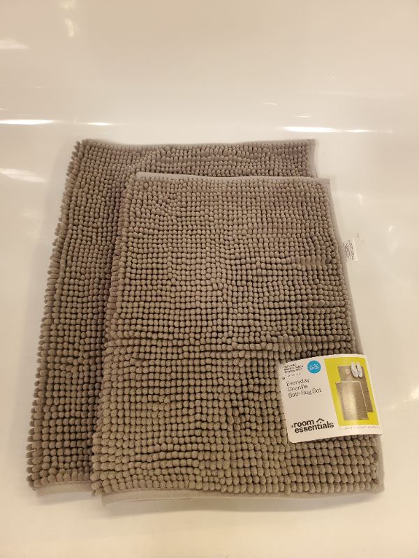 Photo 3 of Room Essentials - Everyday Chenille Bath Rug Set - 2pc 