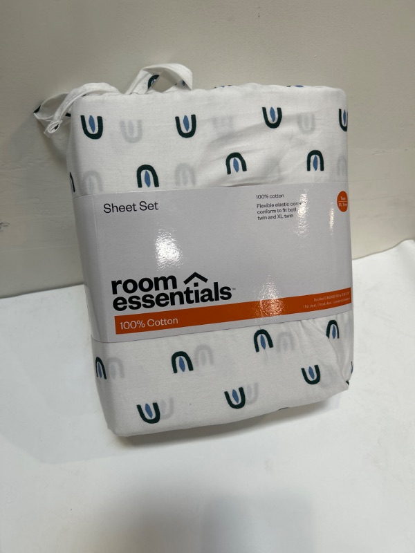 Photo 2 of 100% Cotton Sheet Set - Room Essentials- arches, twin/twin XL