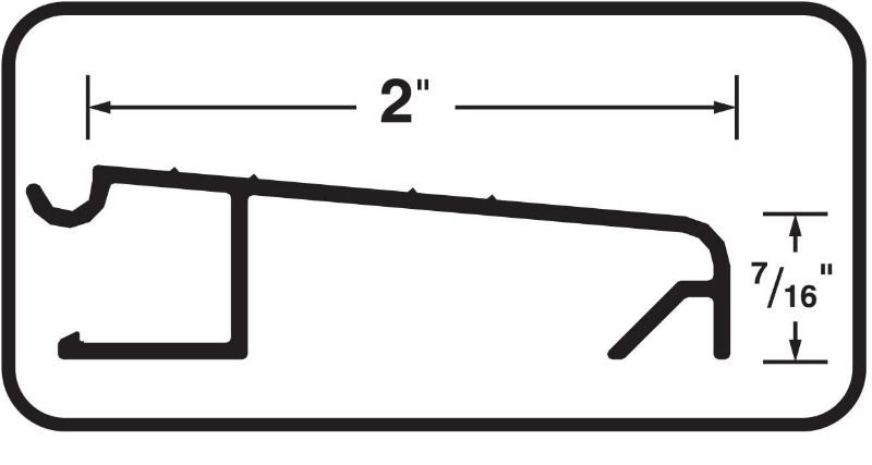 Photo 2 of M-D Building Products 67109 TH200 2-Inch by 72-Inch Inswing Extenders 3 PACK