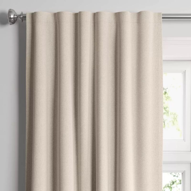 Photo 1 of 1pc Blackout Aruba Linen Window Curtain Panel - Threshold
50"W x 84"L