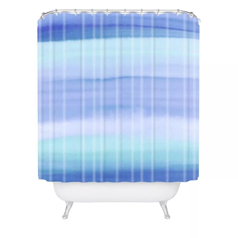 Photo 1 of Amy Sia Ombre Blue Shower Curtain Blue - Deny Designs