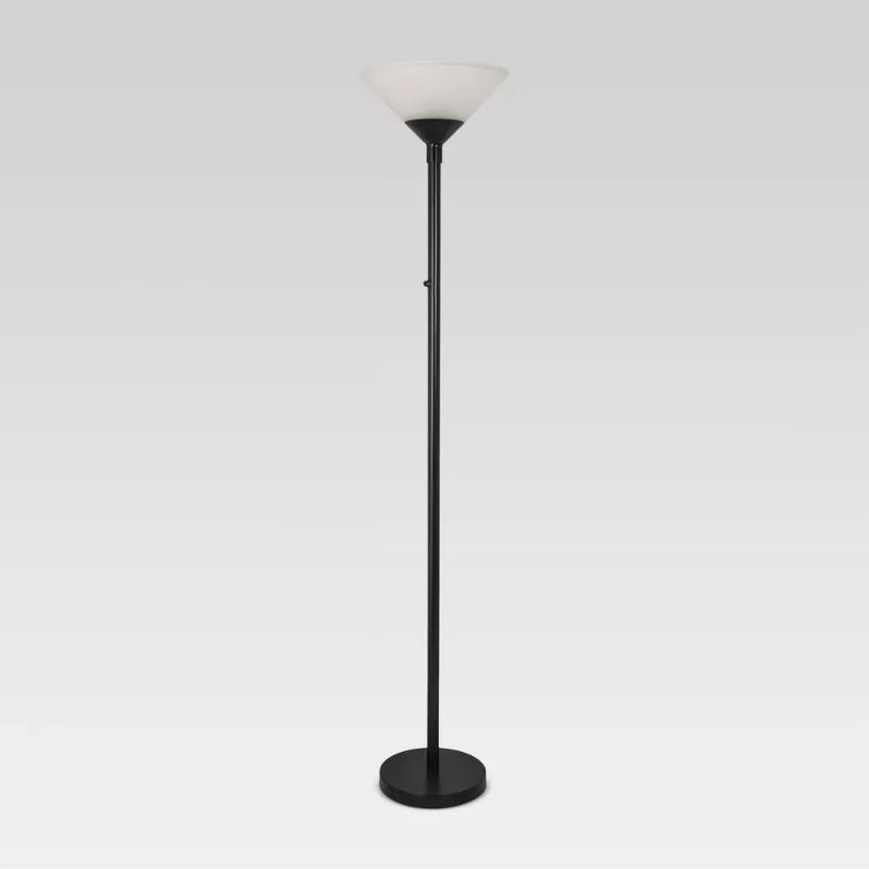 Photo 1 of Torch Floor Lamp Black Includes Energy Efficient Light Bulb - Threshold™