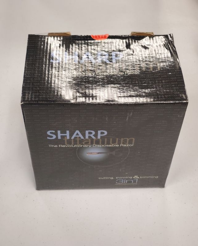 Photo 3 of 100 COUNT SHARP TITANIUM DISPOSABLE RAZOR FOR CUTTING, THINNING AND TRIMMING 