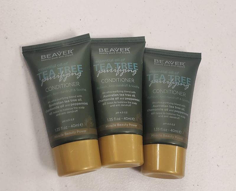 Photo 2 of 3 PACK - TEA TREE TRAVEL SIZE CONDITIONER PREVENTS BUILD UP ON SCALP AND HELPS DANDRUFF CONDITIONER RENEWS AND REVIES HAIR SHAFT MAKING IT SILK AND SOFT NEW
