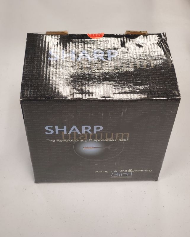 Photo 4 of 100 PEICE - SHARP TITANIUM DISPOSABLE RAZOR FOR CUTTING, THINNING AND TRIMMING