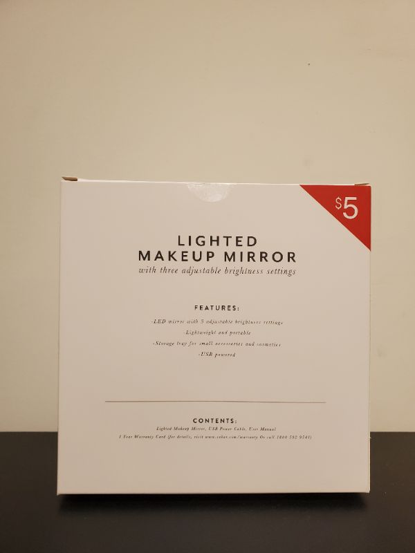 Photo 2 of LIGHTED MAKEUP MIRROR - white 