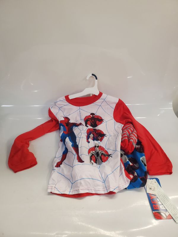 Photo 2 of  Boys Spiderman 3 Piece Fleece Pajama Set with Socks -  SIZE Large (12-14)