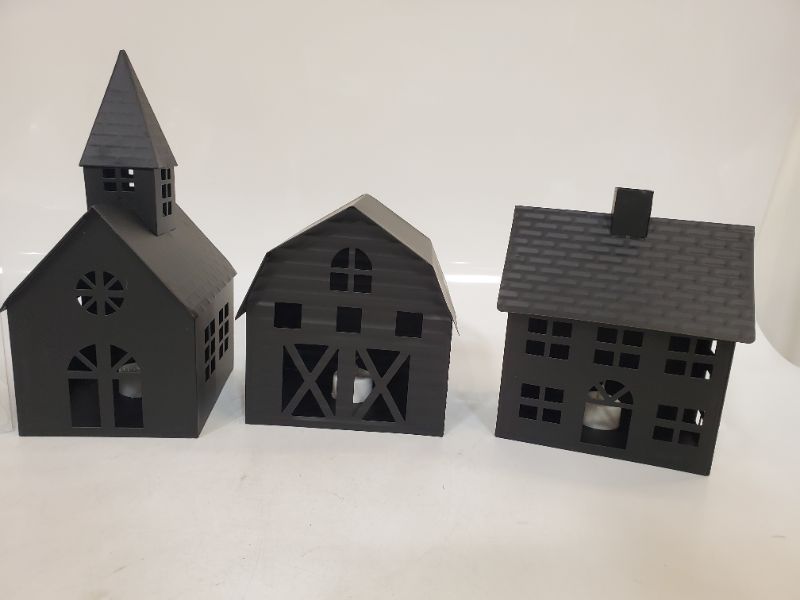 Photo 2 of 12 PC METAL HOUSE  VILLAGE KIT 