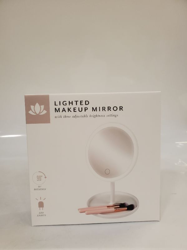 Photo 1 of LIGHTED MAKEUP MIRROR WITH 3 ADJUSTABLE BRIGHTNESS SETTINGS 