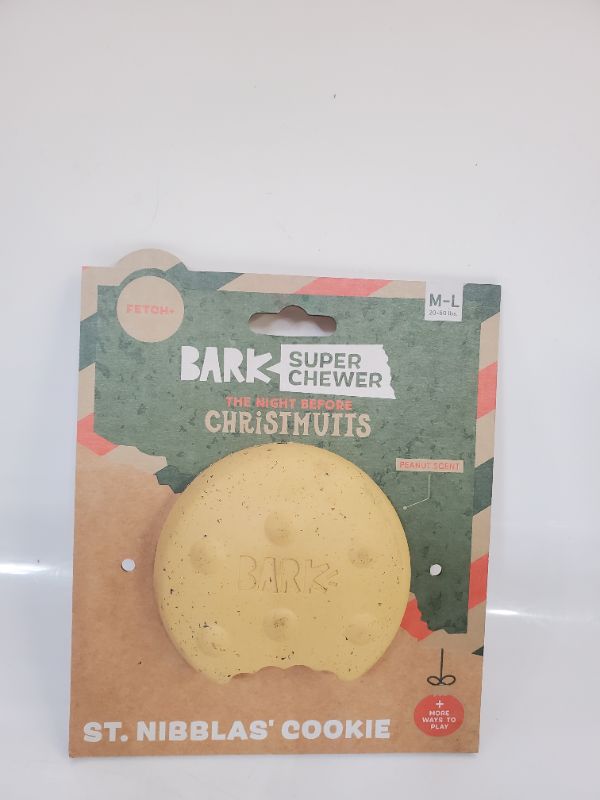 Photo 2 of BARK SUPER CHEWER - ST. NIBBLAS' COOKIE - DOG TOY 