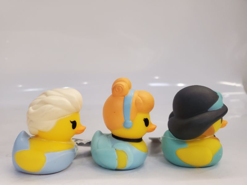 Photo 3 of 3 PC DISNEY RUBBER DUCKS - PRINCESS JASMINE, CINDERELLA, AND ELLA  