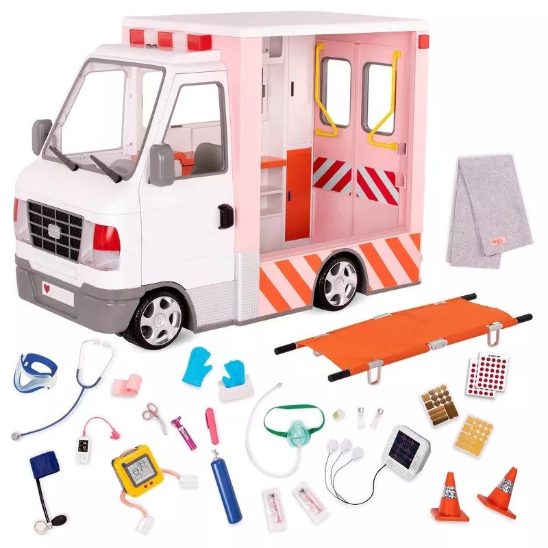 Photo 1 of Our Generation Rescue Ambulance Playset with Electronics for 18" Dolls