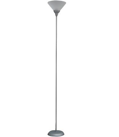 Photo 1 of INCANDESCENT TORCHIERE FLOOR LAMP - WHITE FINISH 